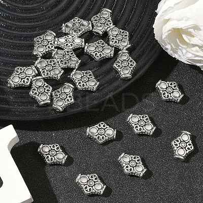 Tibetan Silver Alloy Beads X-LF10426Y-1