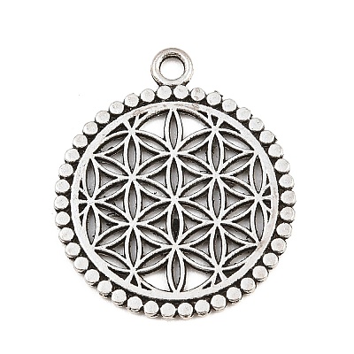 Tibetan Style Alloy Pendants AL-CBA1187-16AS-1