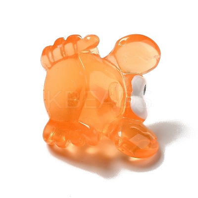 Marine Series Transparent Resin Pendants RESI-E031-02P-08-1