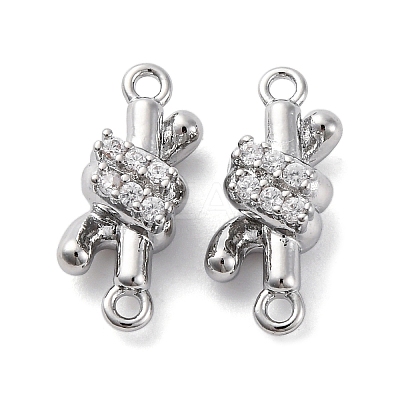 Brass Rhinestone Pendants KK-E793-21P-1