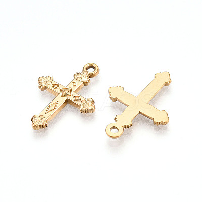 304 Stainless Steel Pendants STAS-N109-36G-1