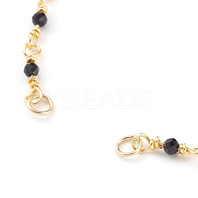 Natural Spinel Handmade Beaded Chains Bracelet Making AJEW-JB00907-01-1