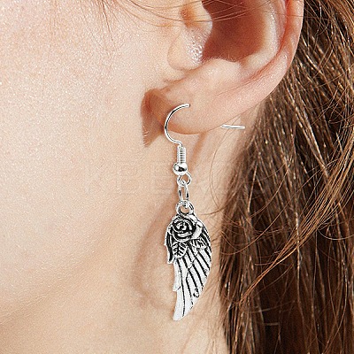 50Pcs 5 Styles Tibetan Style Alloy Pendants TIBEP-YW0001-85-1