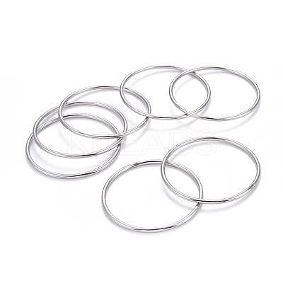 7Pcs 201 Stainless Steel Plain Bangle Sets for Women BJEW-L664-022C-P02-1