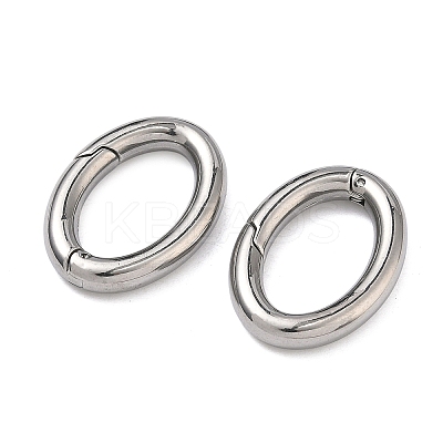 304 Stainless Steel Spring Gate Rings STAS-A138-07C-P-1