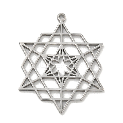 304 Stainless Steel Pendants STAS-M067-09P-1