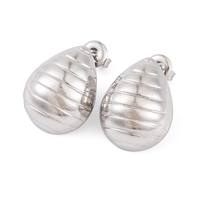 Non-Tarnish 304 Stainless Steel Stud Earrings for Women EJEW-A049-08P-1
