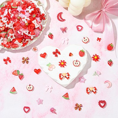 200Pcs Resin Cabochons MRMJ-CJ0001-25-1
