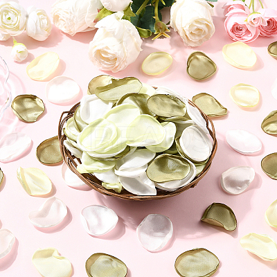 Polyester Artificial Rose Flower Petals AJEW-WH20067-107P-1