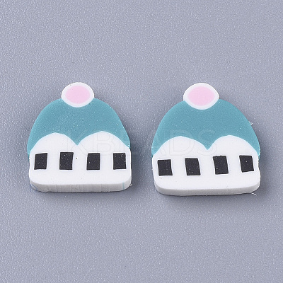Handmade Polymer Clay Cabochons CLAY-S091-018-1