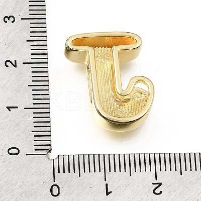 Brass Slide Charms KK-E802-33G-J-1