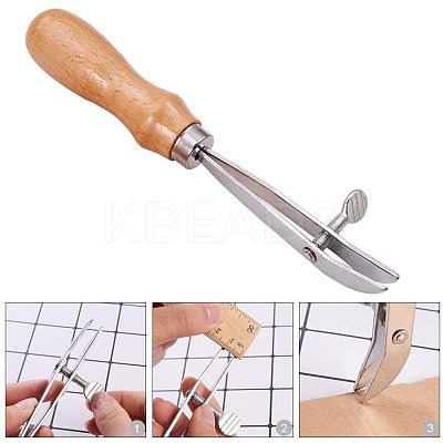 Profession Adjustable Leather Craft Edge Creaser PH-TOOL-G011-05P-1