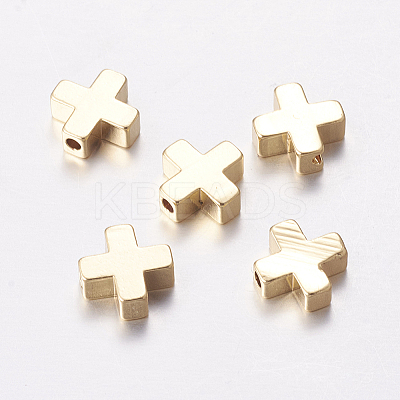 Brass Beads X-KK-K182-01G-1
