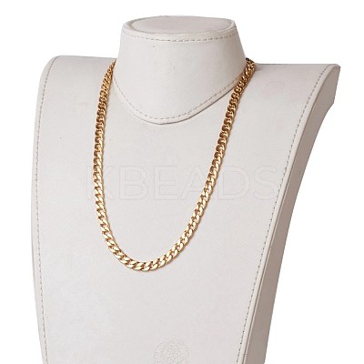 Men's PVD Vacuum Plating 304 Stainless Steel Cuban Chains Bracelets and Necklaces Jewelry Sets SJEW-JS01157-1