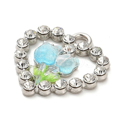 Platinum Alloy Glass Pendants FIND-Z068-05P-03-1
