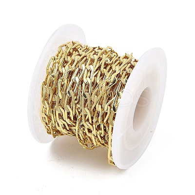 Brass Curb Chains KK-P300-15G-A-1