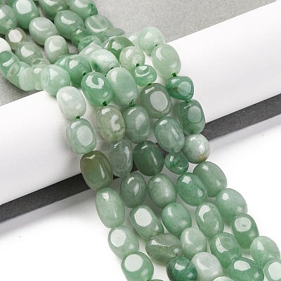 Natural Green Aventurine Beads Strands G-G146-A33-01-1