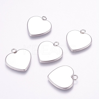 Tarnish Resistant 304 Stainless Steel Pendant Cabochon Settings STAS-E144-076A-1