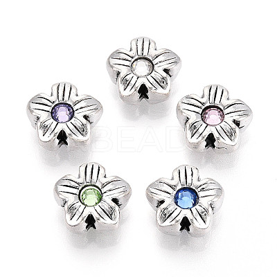 Tibetan Style Alloy Beads TIBE-N013-27AS-1