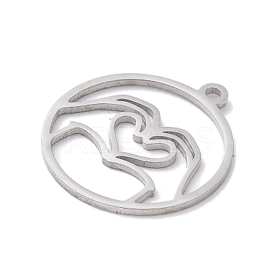 304 Stainless Steel Pendants STAS-Z131-01A-P-1