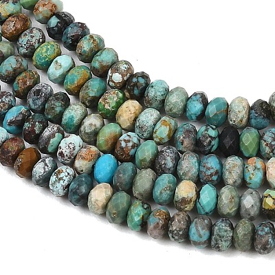 Natural HuBei Turquoise Beads Strands G-B175-A13-2x4mm-1