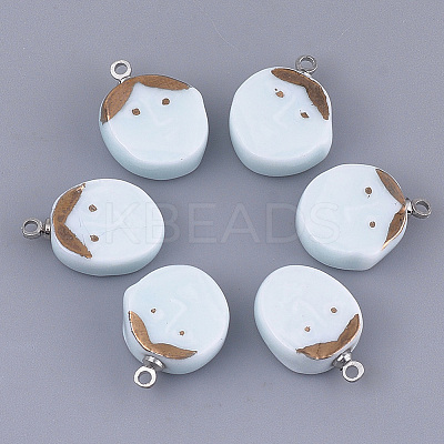 Handmade Porcelain Pendants X-PORC-T002-30-1
