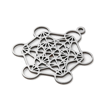 Non-Tarnish 201 Stainless Steel Pendants STAS-D041-06P-1