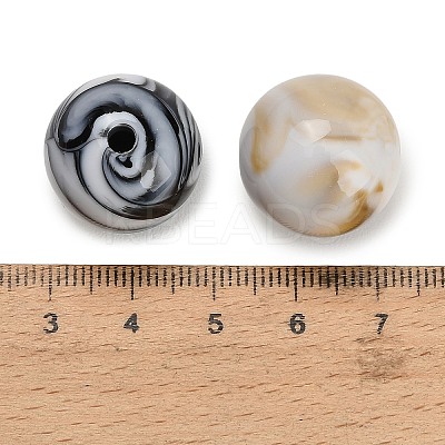 Two Tone Opaque Acrylic Beads AC-CBA6BCC-14-1