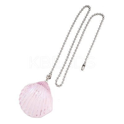 Glass Charms Ceiling Fan Pull Chain Extenders HJEW-H064-01B-P-1