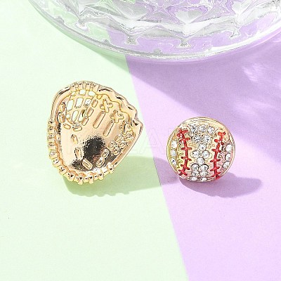 Brass Micro Pave Cubic Zirconia Stud Earrings EJEW-Z080-03G-02-1