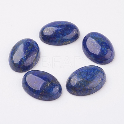 Natural Lapis Lazuli Flat Back Cabochons G-G741-30x40mm-15-1
