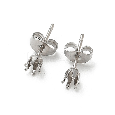 316 Surgical Stainless Steel Stud Earring Findings STAS-Z118-03P-05-1