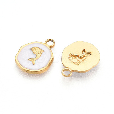 304 Stainless Steel Pendants STAS-N108-09A-G-1