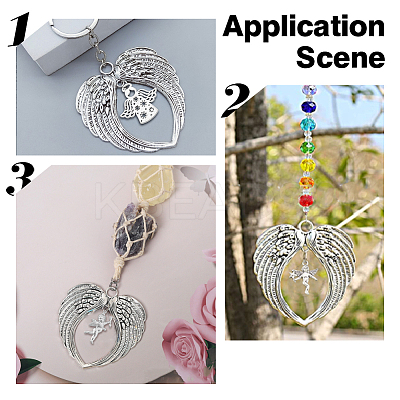 5Pcs 5 Styles Alloy Pendants PALLOY-GO00049-1