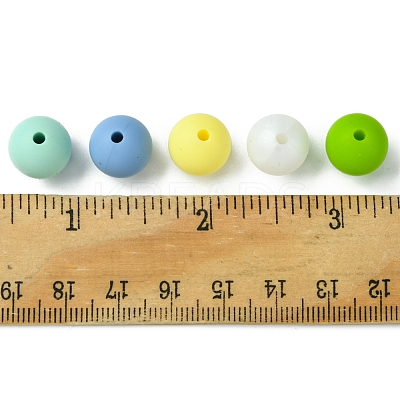 35Pcs Food Grade Eco-Friendly Silicone Focal Beads SIL-FS0001-22E-1