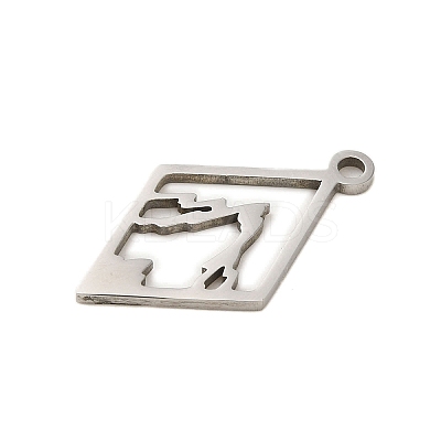 Non-Tarnish 304 Stainless Steel Pendants STAS-S123-01P-02-1