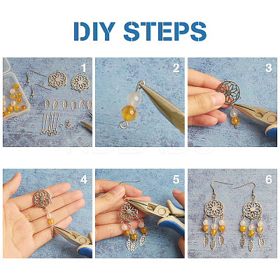 DIY Chandelier Dangle Earring Making Kits DIY-UN0003-50-1