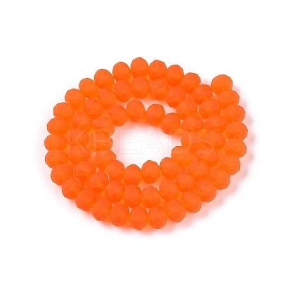 Transparent Glass Beads Strands EGLA-A044-T8mm-MD25-1
