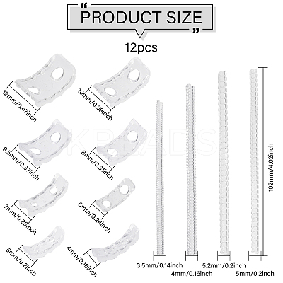 Transparent PVC Jewelry Resizing Tools DIY-WH0430-981-1
