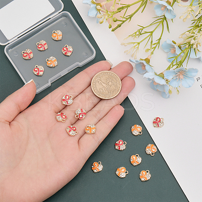 20Pcs 2 Colors Alloy Rhinestone Pendants FIND-CA0007-26-1
