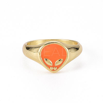 Alloy Enamel Wide Band Rings RJEW-N034-005B-RS-1