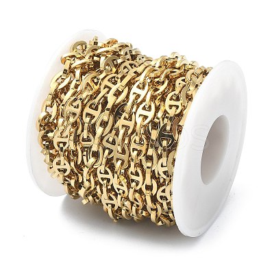 Ion Plating(IP) 201 Stainless Steel Oval Link Chains CHS-E030-01G-01-1