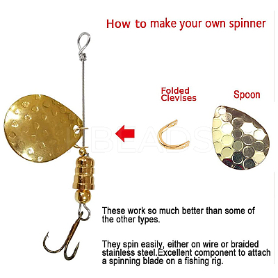 600Pcs 2 Colors Iron Fishing Gear FIND-FH0005-83-1