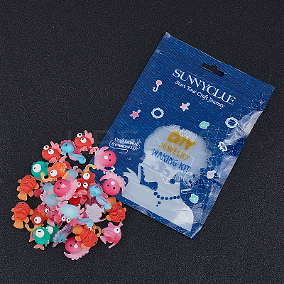 Translucent Frosted Resin Cabochons CRES-SC0001-46-1