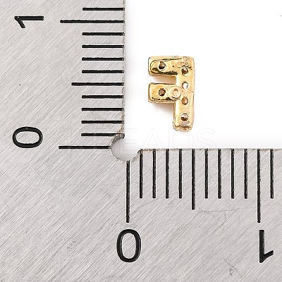 Rack Plating Brass Micro Pave Cubic Zirconia Cabochons KK-F874-04G-F-1