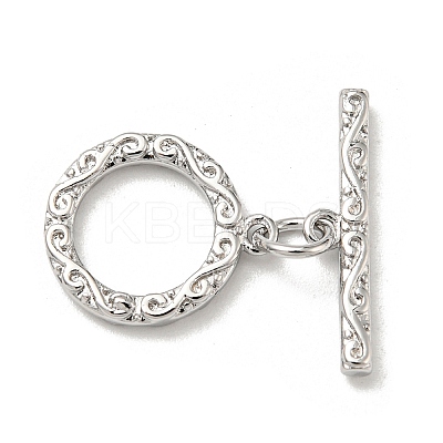 Brass Toggle Clasps KK-Q809-32P-1