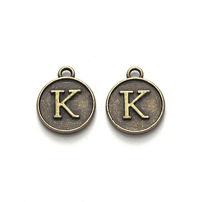 Alloy Pendant Cabochon Settings PALLOY-N156-01K-AB-1