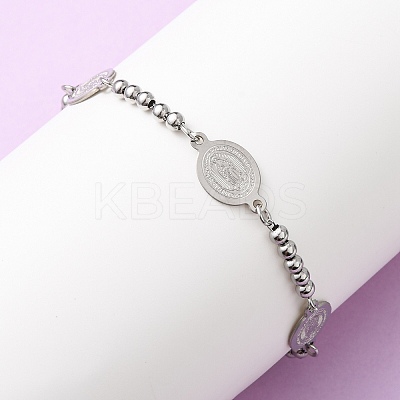 Religion 304 Stainless Steel Link Bracelets LS-BJEW-F524-04B-P-1