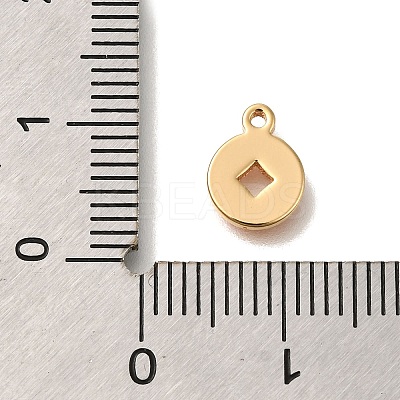 Brass Enamel Charms KK-M301-10G-1