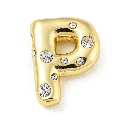 Brass Micro Pave Clear Cubic Zirconia Pendants KK-E093-04G-P-1